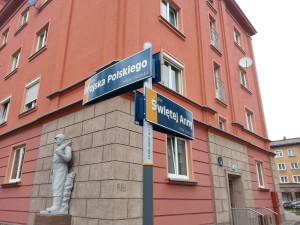 System informacji miejskiej w Tychach - tabliczki z nazwami ulic