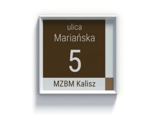 Kalisz - tabliczka adresowa w obszarze Śródmieścia